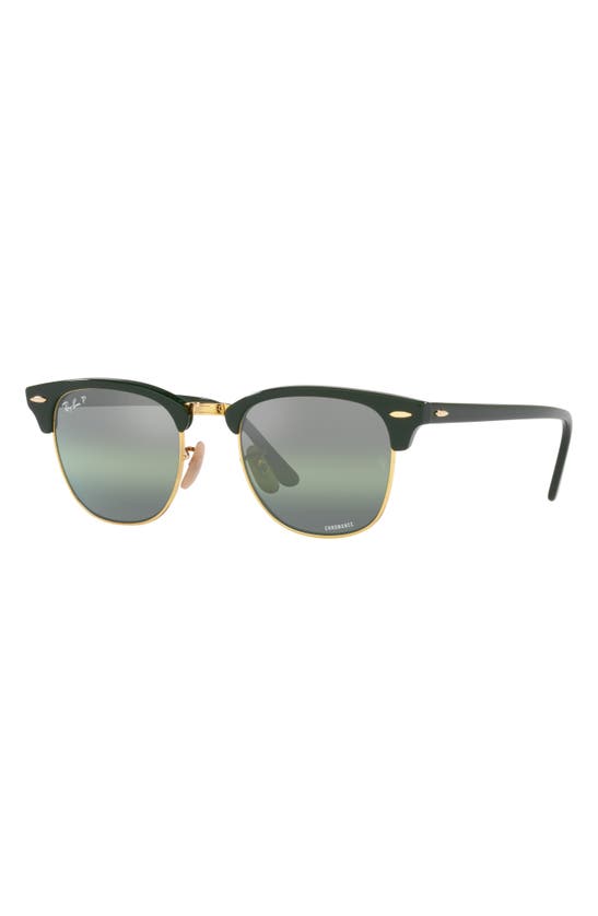 Ray Ban 55mm Square Clubmaster In Green