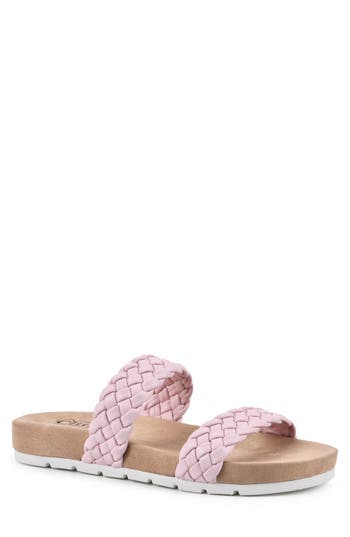 Cliffs By White Mountain Truly Slide Sneaker In Lt Pink/smooth