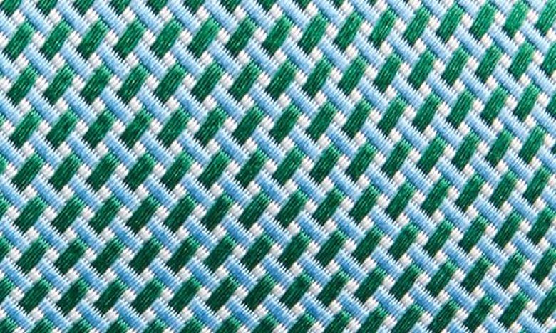 Shop David Donahue Neat Silk Tie In Green