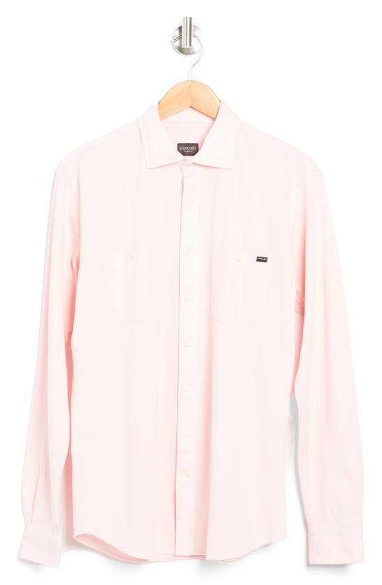 Alton Lane Sandbar Double Pocket Piqué Button-up Shirt In Light Pink Solid