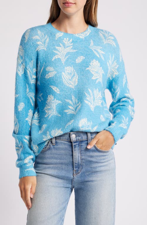 Shop Hatley Ella Print Sweater In Blue