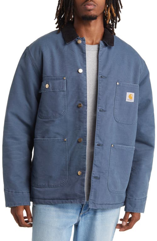 Carhartt Work In Progress Chore Coat in Ore /Black at Nordstrom, Size Small