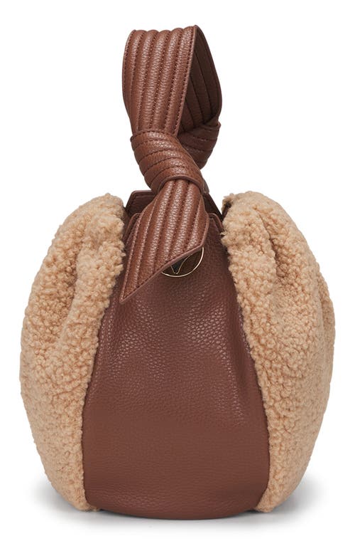 ORYANY ORYANY SELENDA FAUX SHEARLING BUCKET BAG