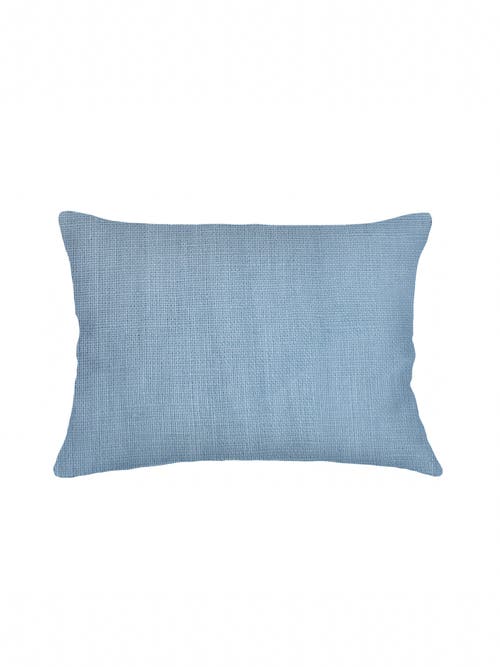 Anaya So Soft Linen Pillow Down Alternative Insert In Coastal Blue