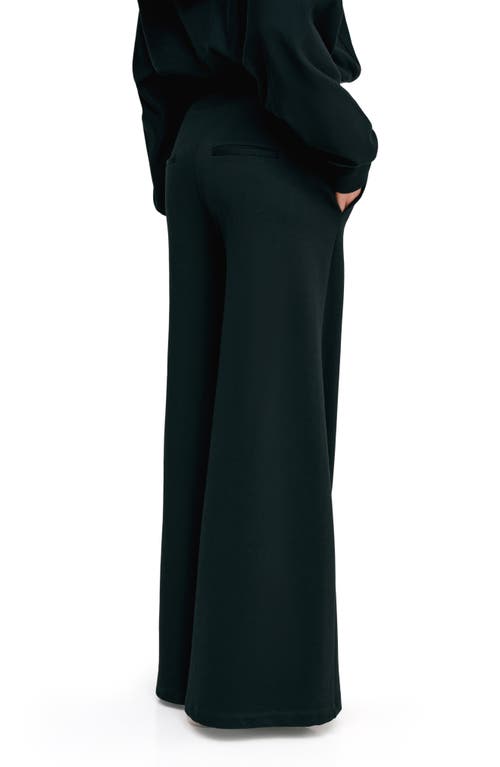 Marcella Easton Wide Leg Sweatpants In Black