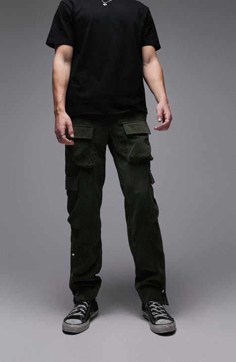 Relaxed Fit Cargo trousers, Dark Green