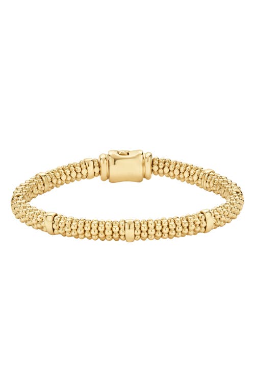LAGOS Caviar 18K Gold Rope Bracelet 