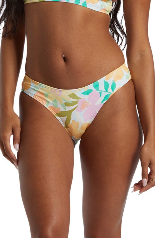 Shop Billabong Sweet Bondi Bikini Bottoms In Pink Multi