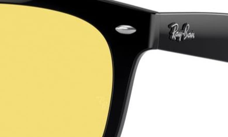 Shop Ray Ban Square 57mm Sunglasses In Black