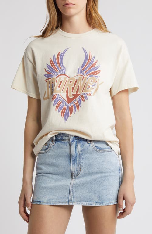 Journey Wings Oversize Cotton Graphic T-Shirt in Marshmallow