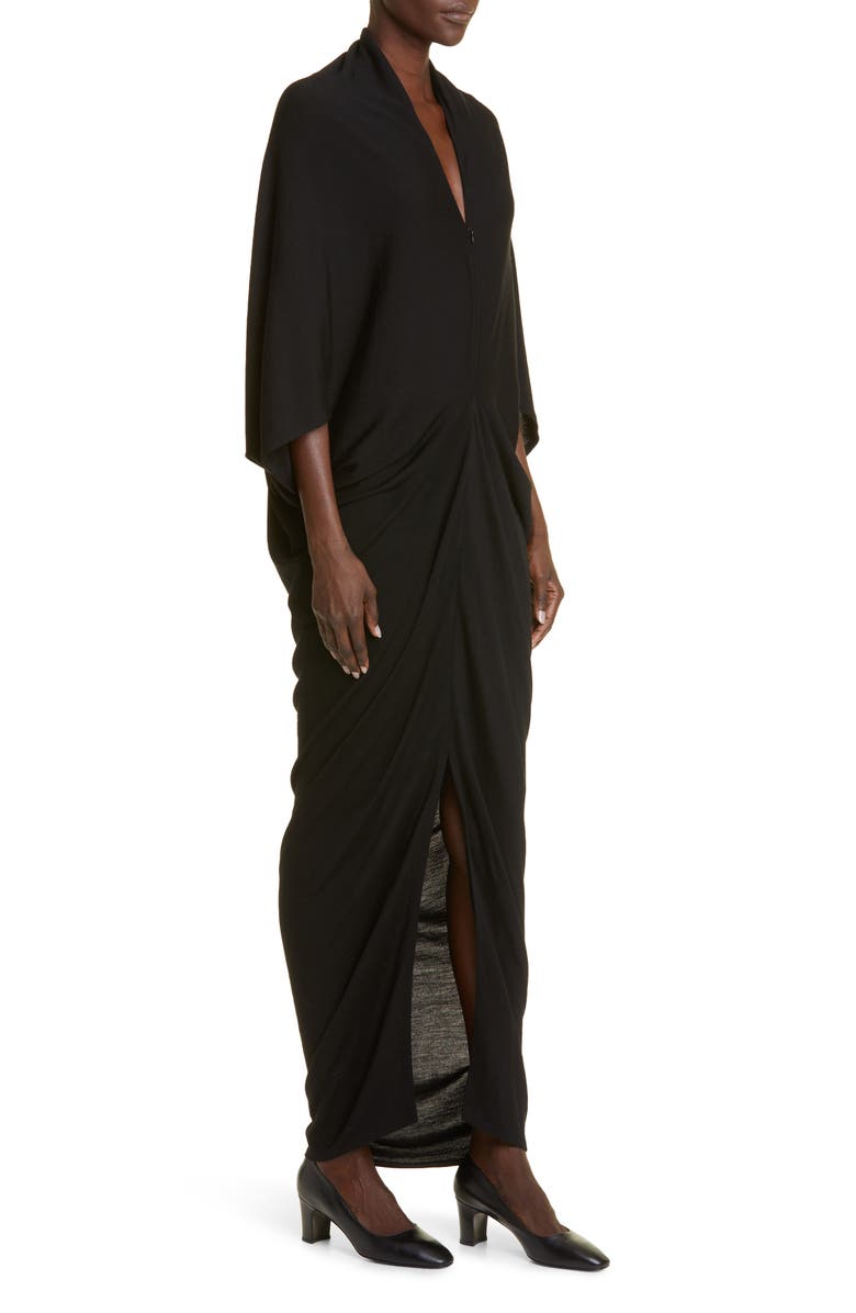 The Row Rodin Ruched Virgin Wool Maxi Dress | Nordstrom