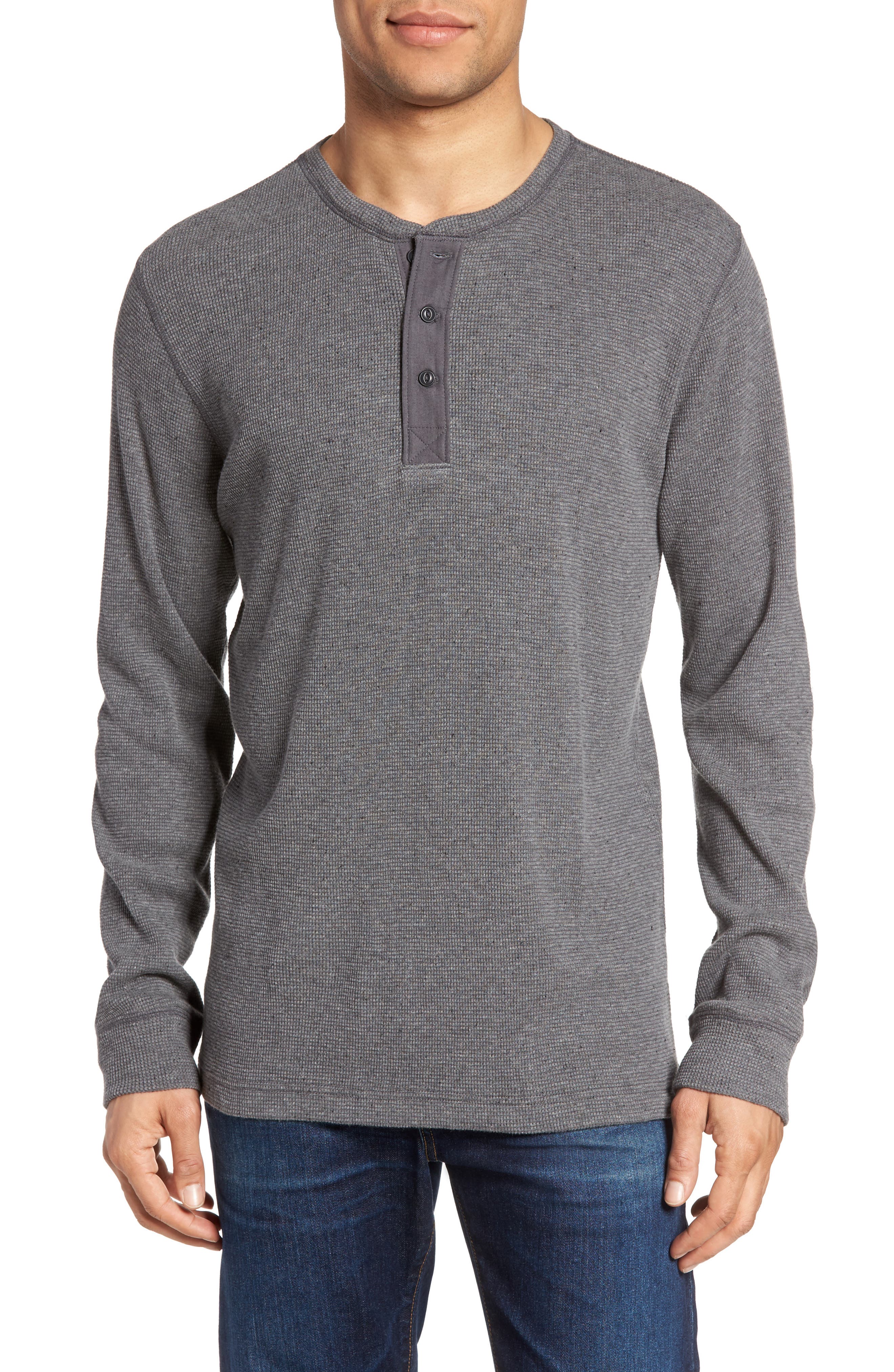 Nordstrom Men's Shop Waffle Knit Thermal Henley Nordstrom