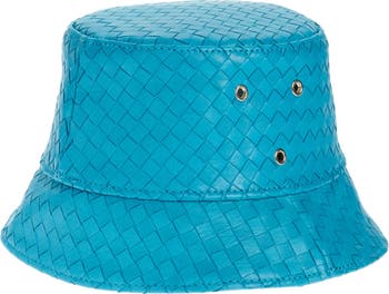 Bottega Veneta® Women's Intrecciato Leather Bucket Hat in Dip. Shop online  now.
