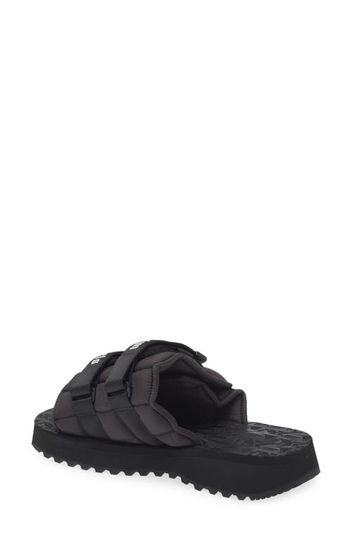 Shop Palm Angels X Suicoke Moto Slide Sandal In Black No Color