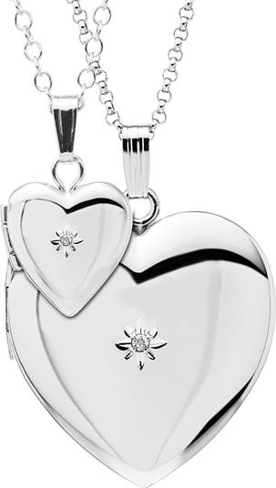 Mother/Daughter Heart Locket/Pendant Necklace