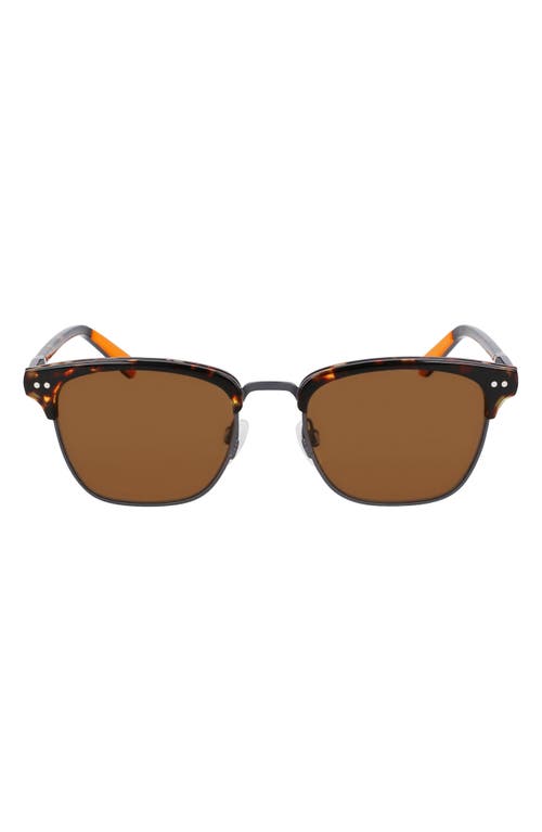 Runwell 52mm Square Sunglasses in Dark Amber Tortoise
