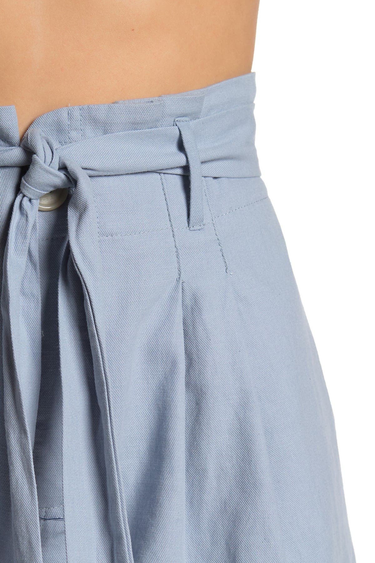 good luck gem high waist tie front shorts