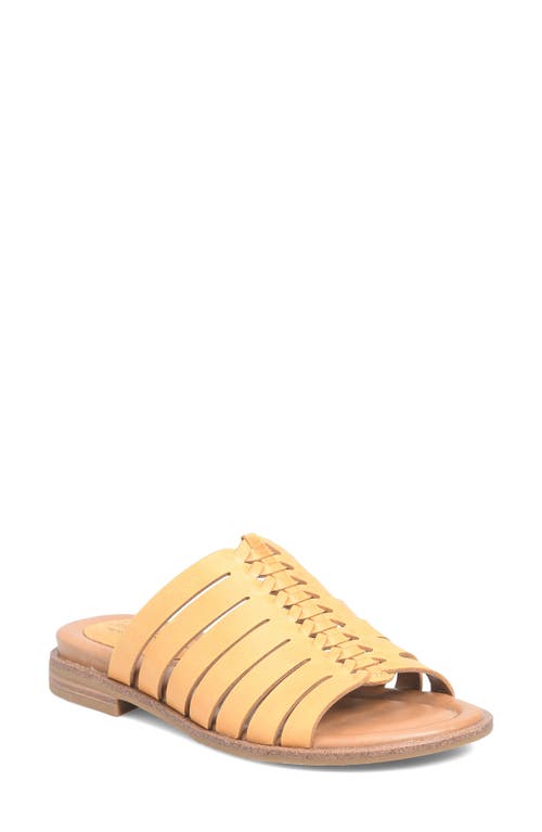 Comfortiva Dasya Woven Slide Sandal in Sunshine Yellow