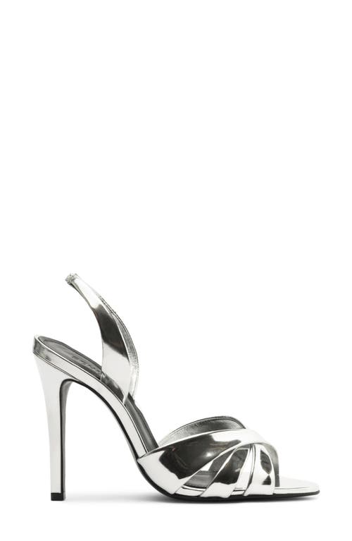 Shop Schutz Keefa Slingback Sandal In Prata