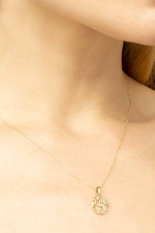 Oradina Women's 14k Yellow Gold Joy To The World Pendant Necklace In Yellow Gold