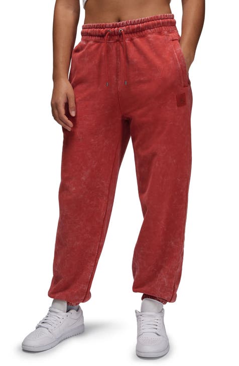 Women's Red Cropped & Capri Pants