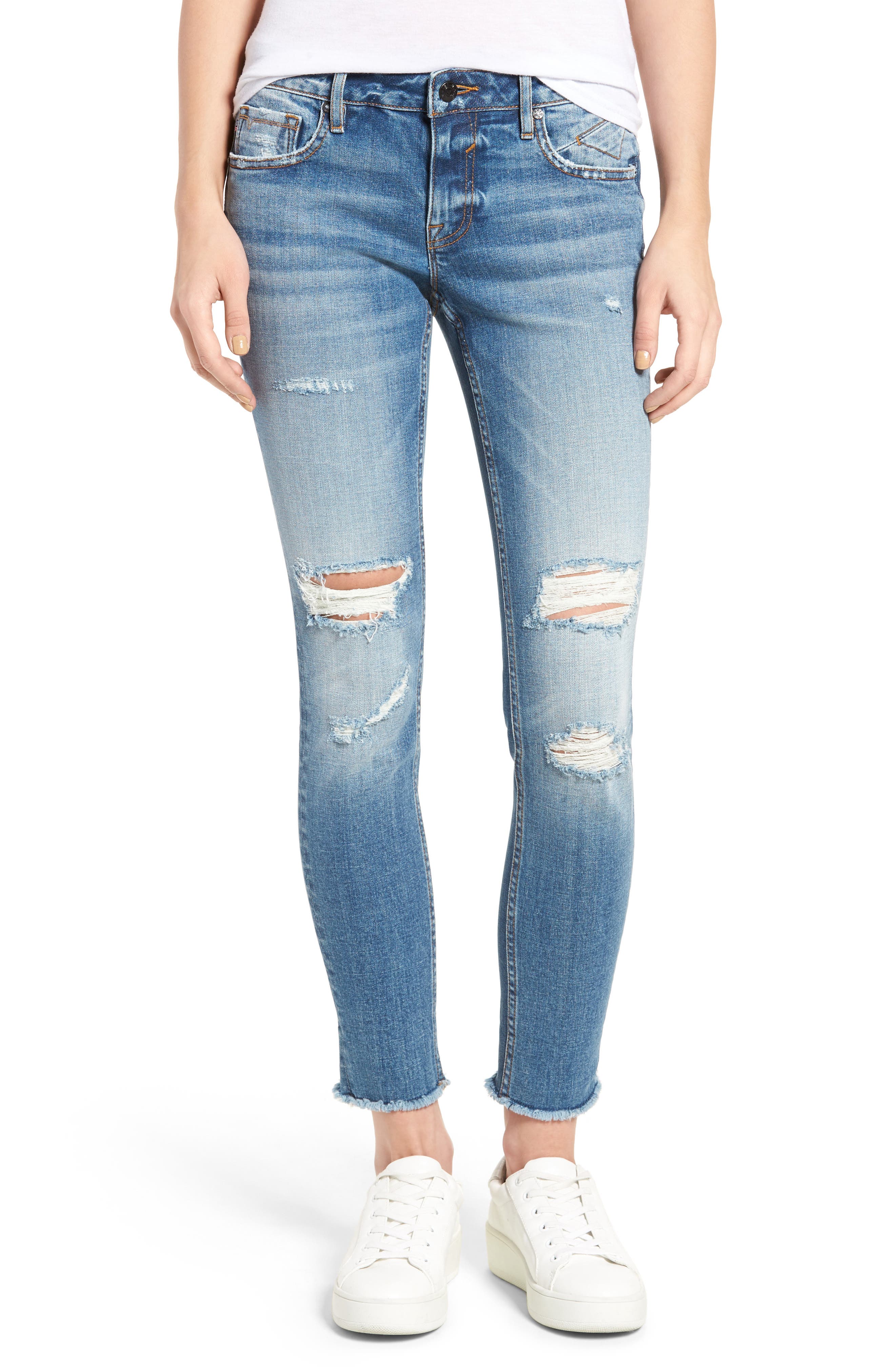 Vigoss Chelsea Distressed Skinny Jeans Nordstrom