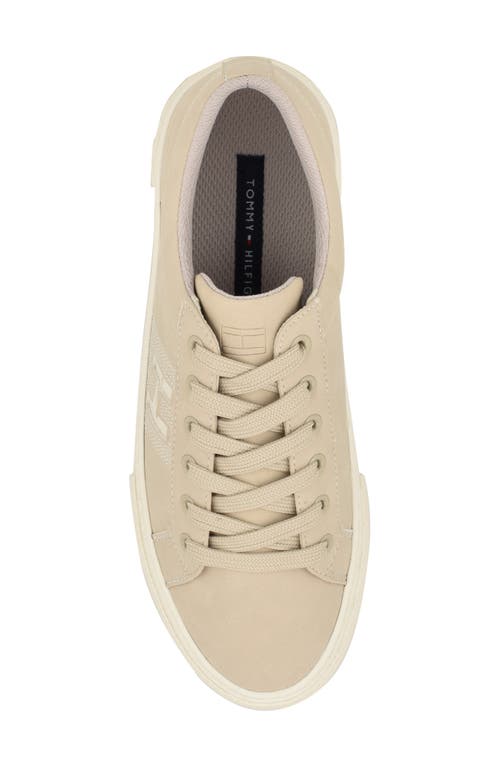 Tommy Hilfiger Women's Aconia Lace Up Sneakers In Clay/chic Cream