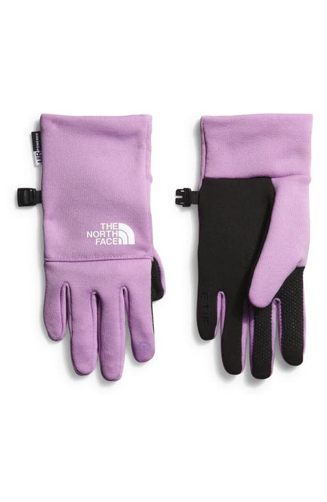 North face purple store gloves