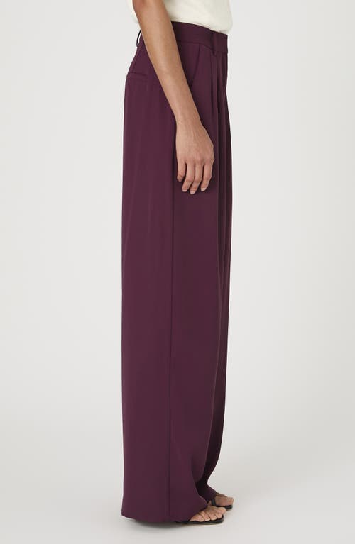 Shop French Connection Harrie Wide Leg Suiting Pants In Burgundy Red