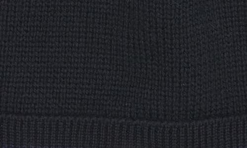 Shop Moncler Tricolor Stripe Ribbed Wool Beanie In Navy Blue