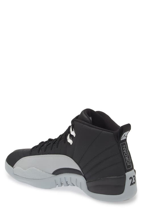 Shop Jordan Air  12 Retro Basketball Shoe In Black/wolf Grey/white