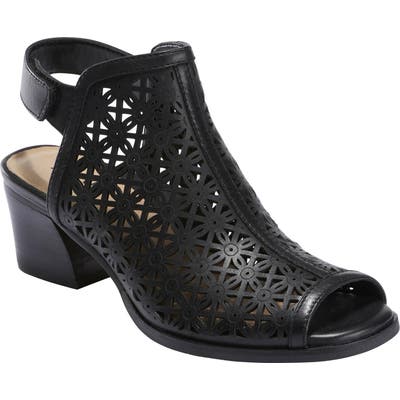 Earth Murano Mist Sandal, Black