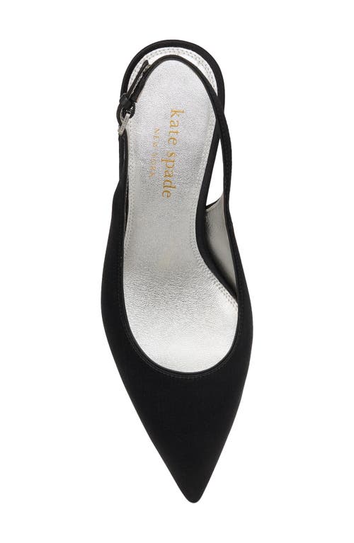 Kate Spade New York Soirée Pointed Toe Slingback Pump In Black