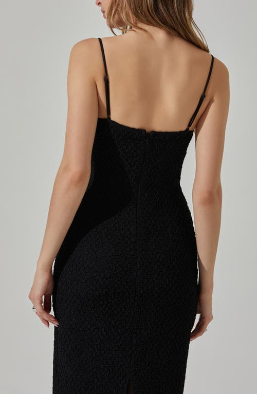 Shop Astr The Label Textured Bustier Cocktail Dress In Black