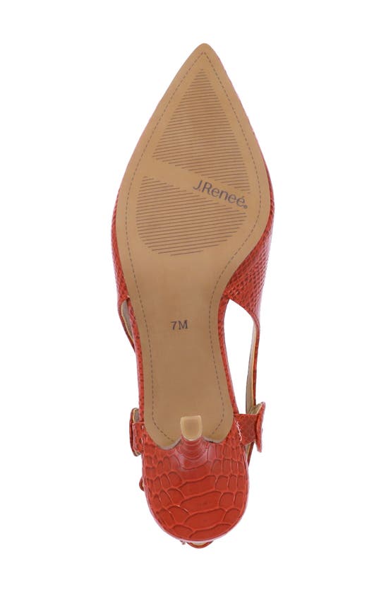 Shop J. Reneé Tindra Pointed Toe Slingback Pump In Red