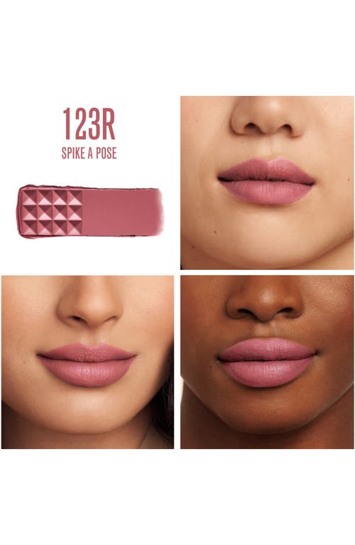 Valentino Spike Buttery Matte Refillable Lip Color In 123r Spike A Pose
