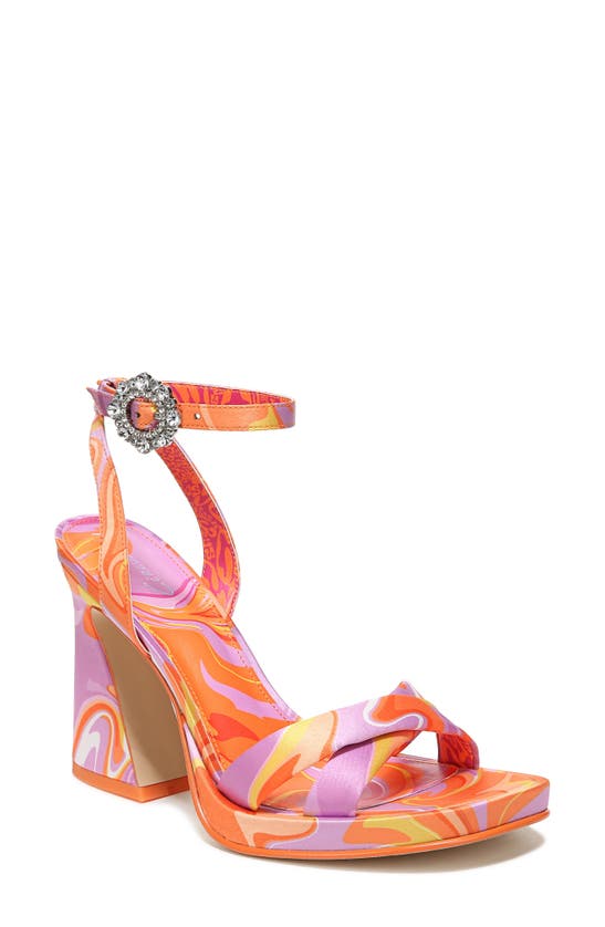 Shop Circus Ny By Sam Edelman Haidyn Ankle Strap Sandal In Orange Popsicle Multi