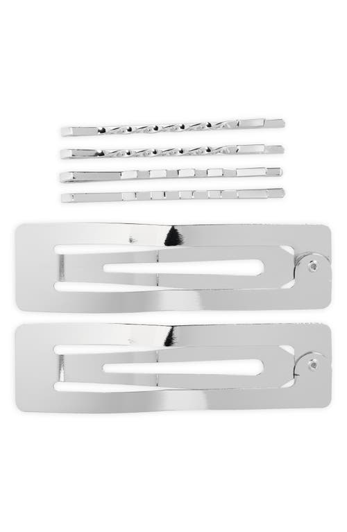 BP. 6-Pack Hair Clips in Rhodium at Nordstrom