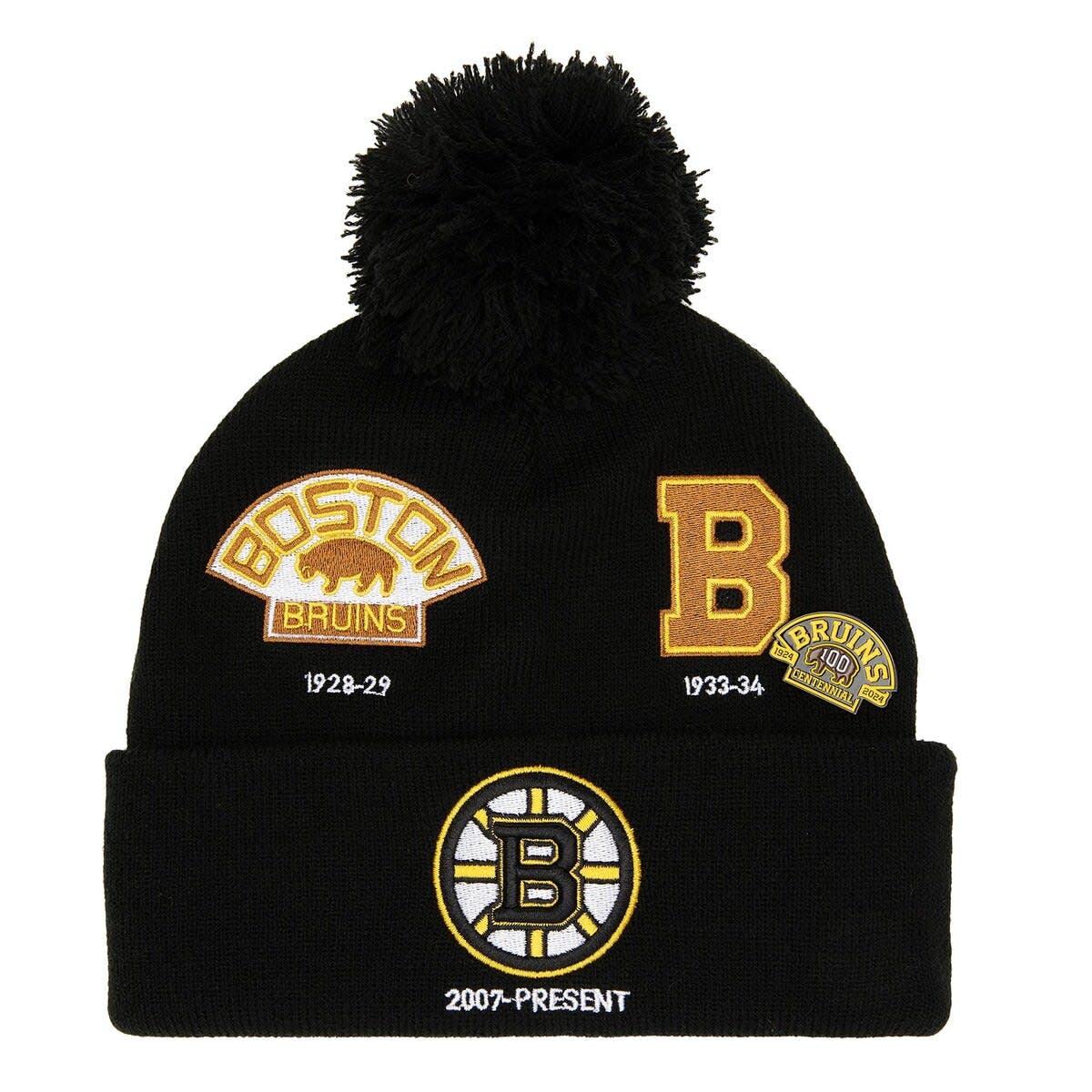 Mitchell & Ness Men's Mitchell & Ness Black/ Boston Bruins 100th ...