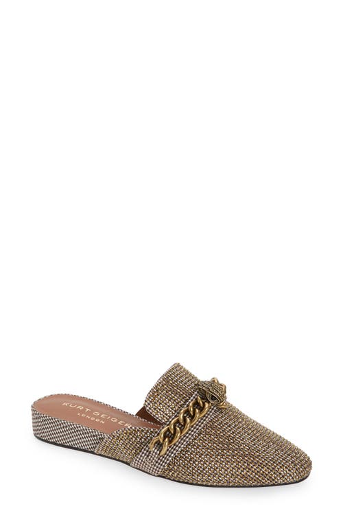 Kurt Geiger London Chelsea Loafer Mule Dark Beige Fabric at Nordstrom,