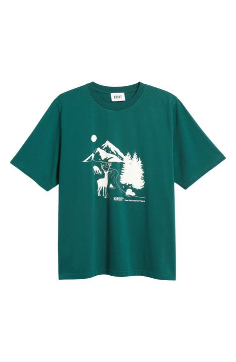 Oversize Forest Eden Graphic T-Shirt