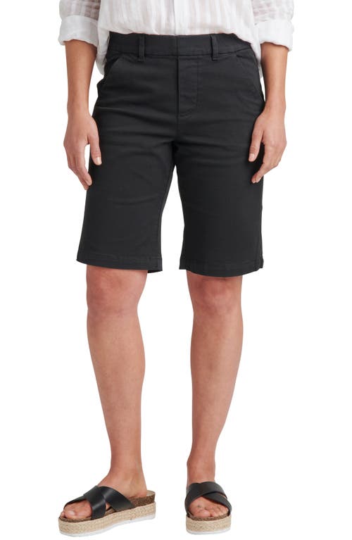 Jag Jeans Maddie Pull-On Bermuda Shorts in Black