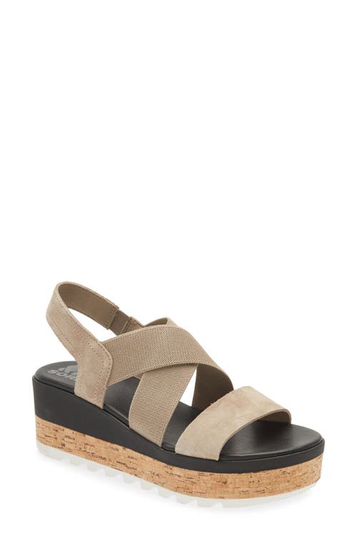 SOREL Cameron Flatform Slingback Sandal in Omega Taupe Sea Sal at Nordstrom, Size 7