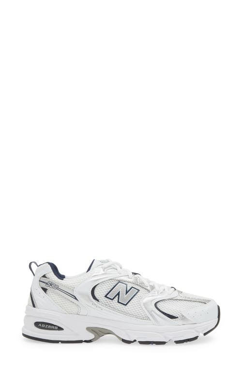 Shop New Balance Gender Inclusive 530 Sneaker In White/natural Indigo