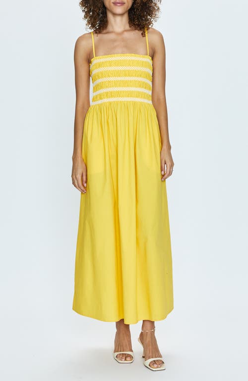 Shop Pistola Bianca Maxi Sundress In Dandelion