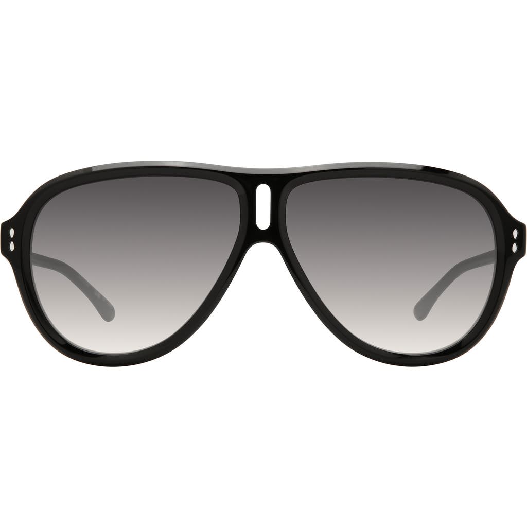 Isabel Marant 60mm Gradient Aviator Sunglasses<br /> In Black