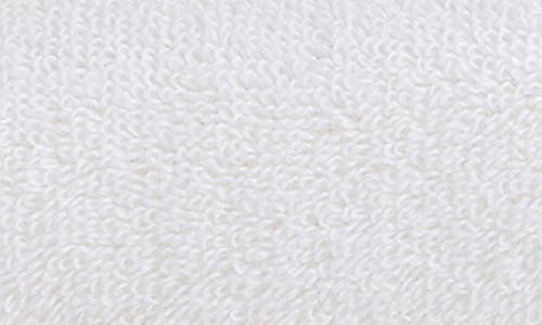 Shop Woven & Weft 4-pack Two-tone Cotton Towels In White/ivory