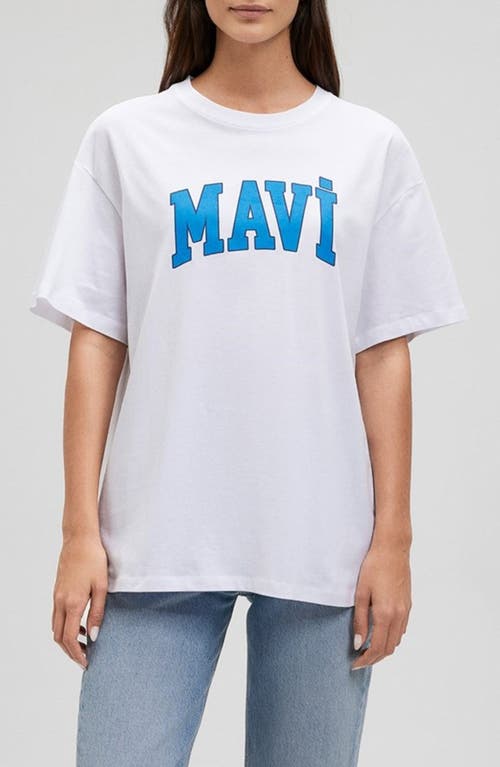 Mavi Jeans Graphic T-Shirt in Bright White at Nordstrom