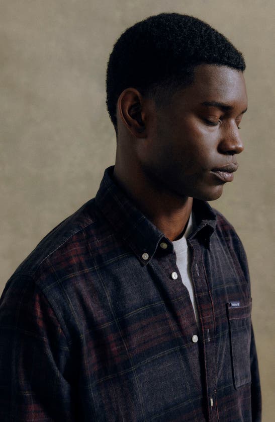 Barbour Southfield Plaid Tailored Button-down Shirt In Grey Marl