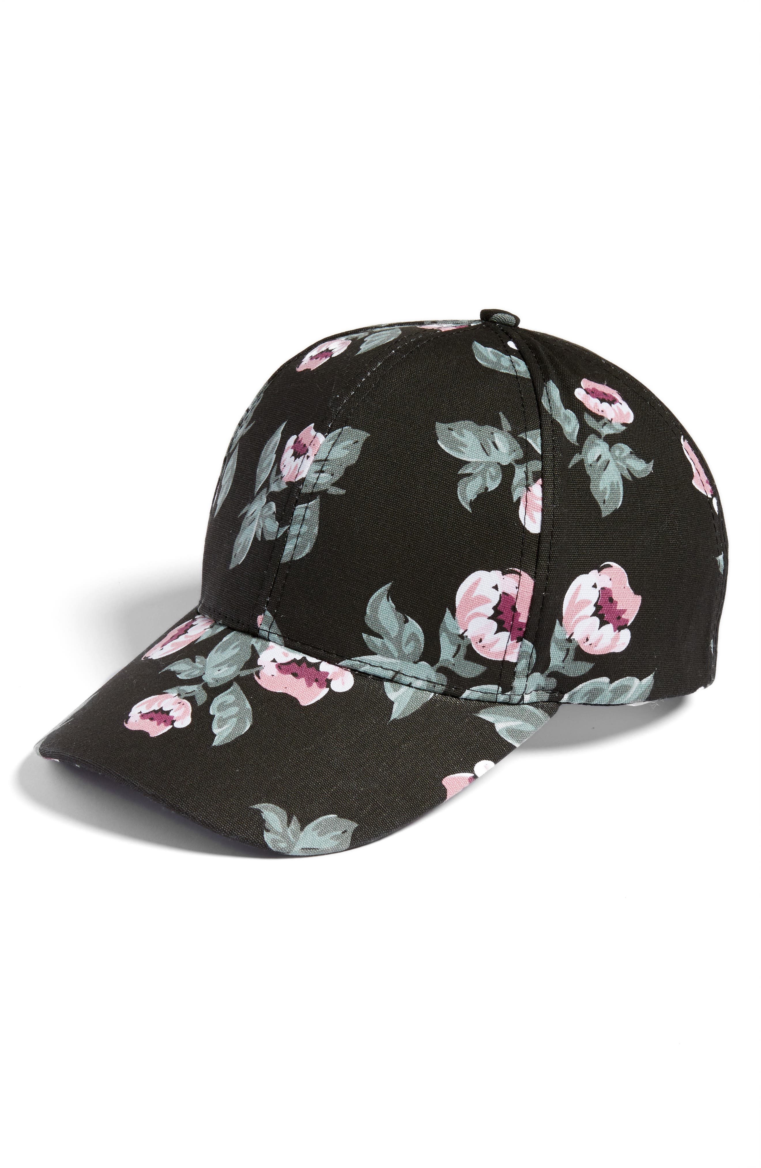 Amici Accessories Floral Print Ball Cap Nordstrom